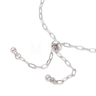2.5MM 304 Stainless Steel Paperclip Chain Slider Bracelet Making AJEW-JB01402-1
