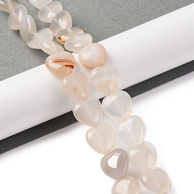 Natural White Agate Beads Strands G-I372-A01-02-1