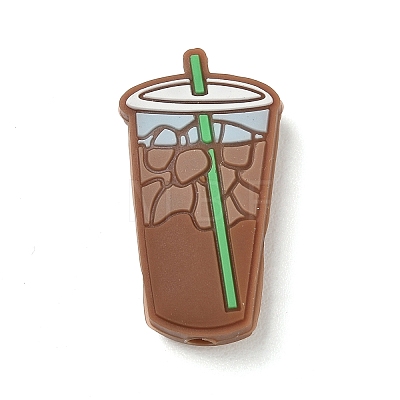 Coffee Theme Silicone Beads SL-CBACE28-01C-1