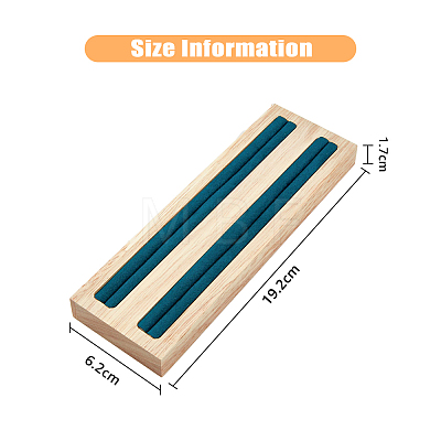 2-Slot Wood Ring Displays RDIS-WH0002-18B-1