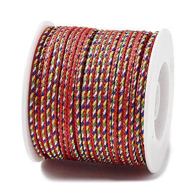 Five Tone Polyester Jewelry Braided Cord OCOR-G015-05C-01-1