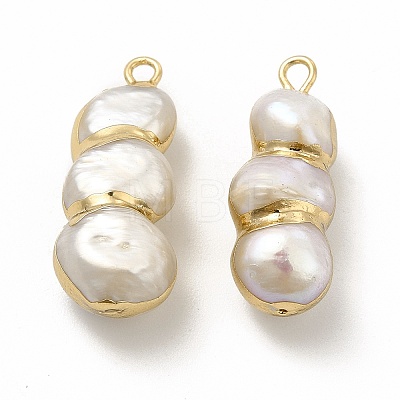 Baroque Natural Keshi Pearl Pendants PEAR-P004-14KCG-1