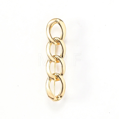 Hallow Smooth Chain Zinc Alloy Brooches PW-WGF7919-01-1