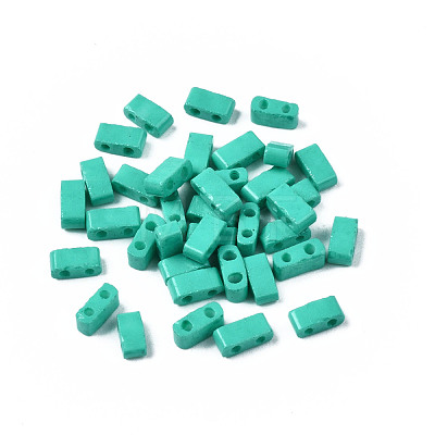 2-Hole Baking Paint Glass Seed Beads SEED-S023-17B-05-1