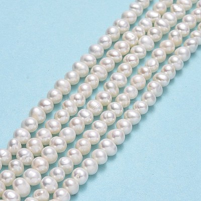 Natural Cultured Freshwater Pearl Beads Strands PEAR-F018-07-01-1