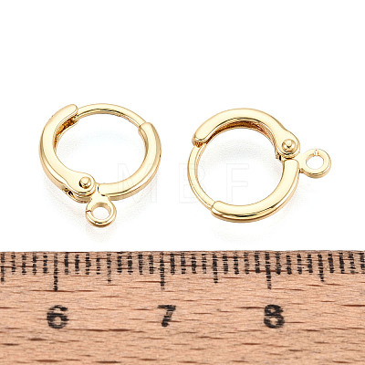Brass Hoop Earring Findings KK-N276-12G-1
