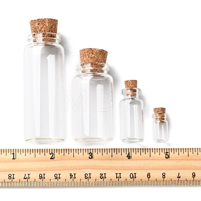 24Pcs 4 Styles Glass Jar Glass Bottles AJEW-FS0001-21-1