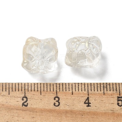 Baking Paint Transparent Glass Beads X1-GLAA-C035-01R-1