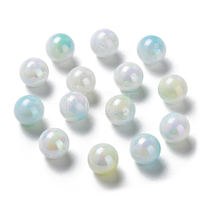 Two Tone Opaque Acrylic Beads SACR-P024-01B-W08-1