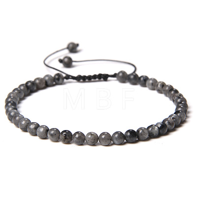 Adjustable Women's Labradorite Beaded Bracelet CN3407-34-1