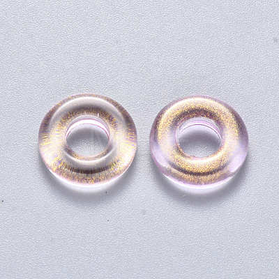 Transparent Spray Painted Glass Beads GLAA-S190-003A-05-1