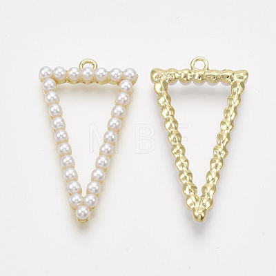 ABS Plastic Imitation Pearl Pendants X-PALLOY-T071-020-1