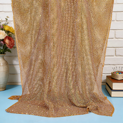 Aluminum Rhinestone Mesh Beaded Trim DIY-WH0750-412B-1