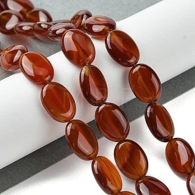 Natural Carnelian(Dyed & Heated) Beads Strands G-K365-B01-01-1