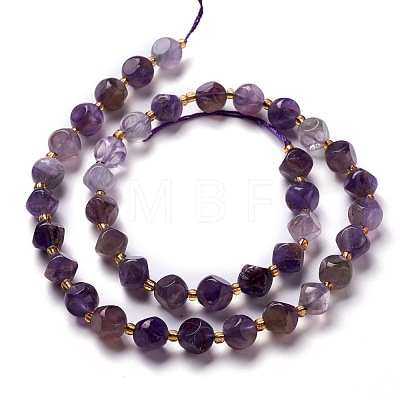 Natural Amethyst Beads Strands G-M367-29B-1