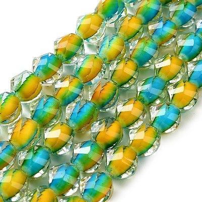 Two Tone Resin Beads Strands GLAA-T035-02A-1