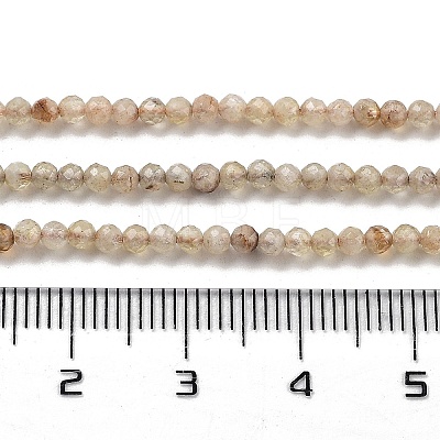 Natural Yellow Quartz Beads Strands G-G140-A17-04-1