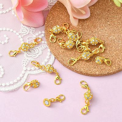 1Pc Alloy Crystal Rhinestone Magnetic Clasps LS-ALRI-YW0001-11G-1