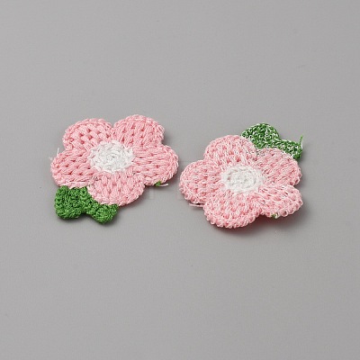 Crochet Flower Appliques DIY-WH0502-05C-1