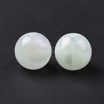Opaque Acrylic Beads OACR-E014-19B-03-1