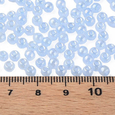 6/0 Imitation Jade Glass Seed Beads X1-SEED-N004-006-13-1