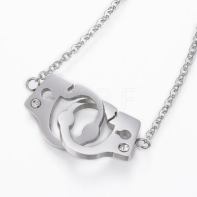 304 Stainless Steel Link Bracelets BJEW-H521-03-1