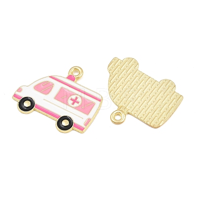 Medical Theme Alloy Enamel Pendants AL-CBA2919-03G-03B-1