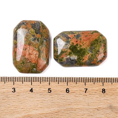 Natural Unakite Cabochons G-B085-01A-06-1