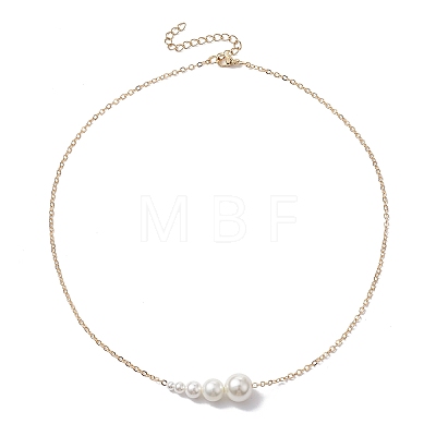 Shell Pearl Pendant Necklaces NJEW-TA00131-1