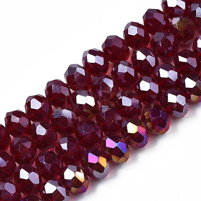 Electroplate Glass Beads Strands EGLA-A034-T2mm-B29-1