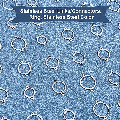 20Pcs Unicraftale 304 Stainless Steel Links/Connectors STAS-UN0025-70-1