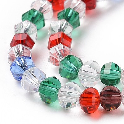 Transparent Glass Bead Strands GLAA-H018-05-1