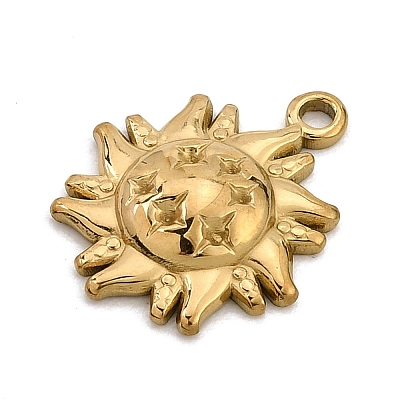 304 Stainless Steel Pendant Rhinestone Settings SA-CBA0563-33G-1