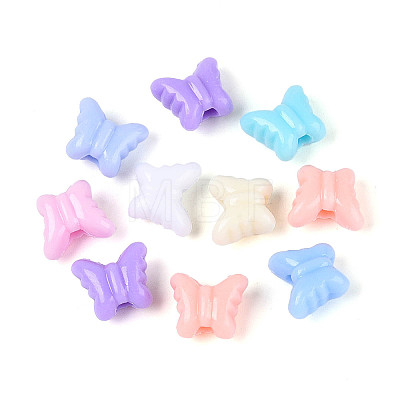 Plastic Butterfly Beads KY-T041-27M-1