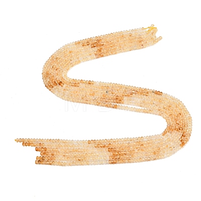 Heated Natural Citrine Beads Strands G-B175-A05-2x4mm-1