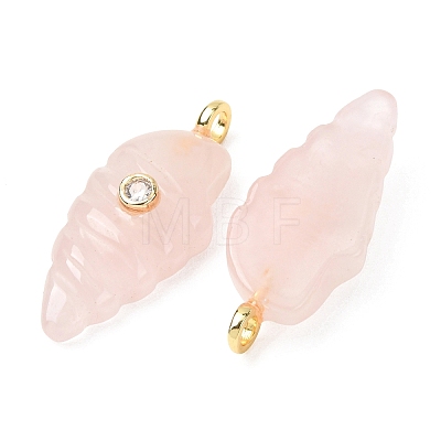 Natural Rose Quartz Carved Pendants G-H357-04G-01-1