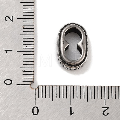 Retro 304 Stainless Steel Slide Charms/Slider Beads STAS-L274-023AS-1