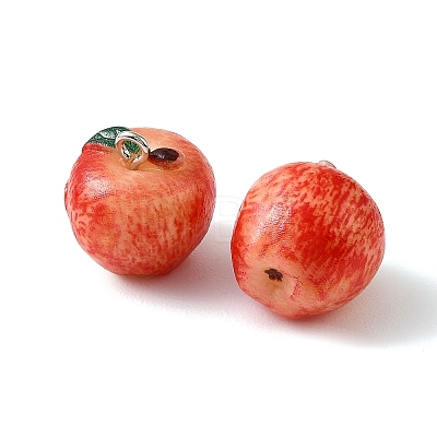 Opaque Resin Imitation Fruit Pendants RESI-F076-01P-1