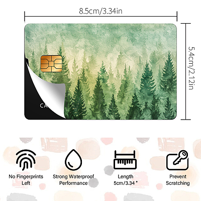 Plastic Waterproof Card Stickers STIC-WH0032-008-1