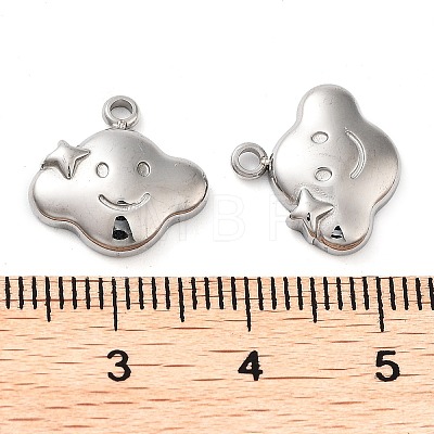 Non-Tarnish 304 Stainless Steel Pendants STAS-L022-363P-1