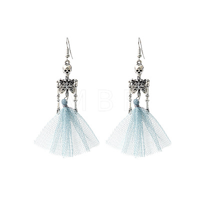 Alloy Skeleton Dangle Earrings FS-WGB7D7C-02-1