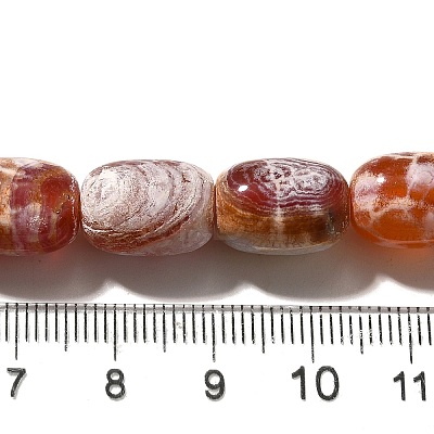 Natural Fire Crackle Agate(Dyed & Heated) Beads Strands G-H091-C03-01-1