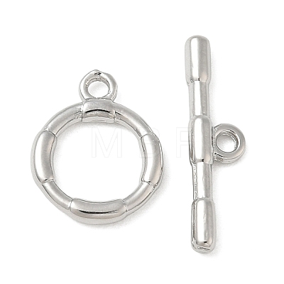 Brass Toggle Clasps KK-CBAFC6C-07D-P-1