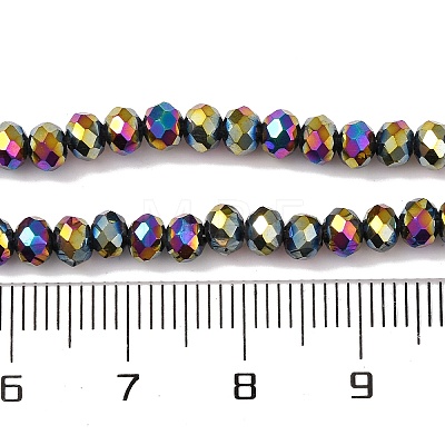 Electroplate Transparent Glass Beads Strands EGLA-A034-T4mm-UA-1