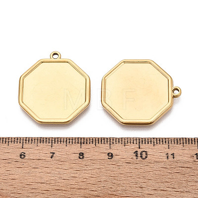 304 Stainless Steel Pendant Cabochon Settings STAS-N108-71G-1