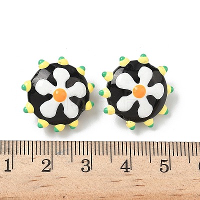 Baking Paint Glass Enamel Beads LAMP-S080-03F-1