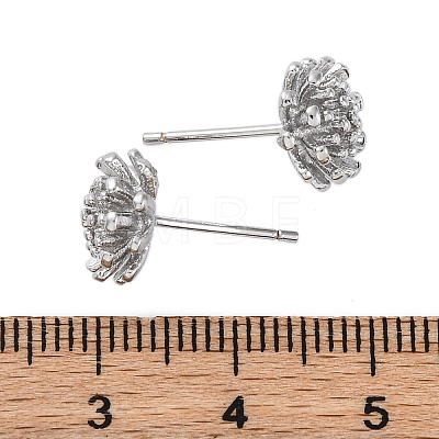 Brass Stud Earrings EJEW-Q014-34P-1