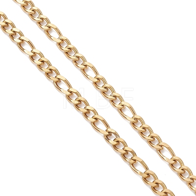 3MM 304 Stainless Steel Figaro Chain Necklace Making AJEW-JB01465-01-1