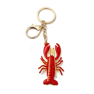 Alloy Enamel Keychains KEYC-I116-01G-02-1