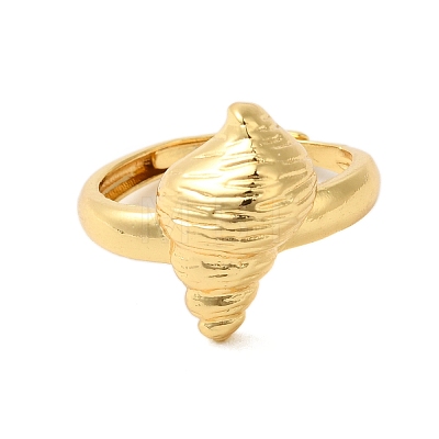 Brass Adjustable Rings for Women RJEW-A048-07G-1